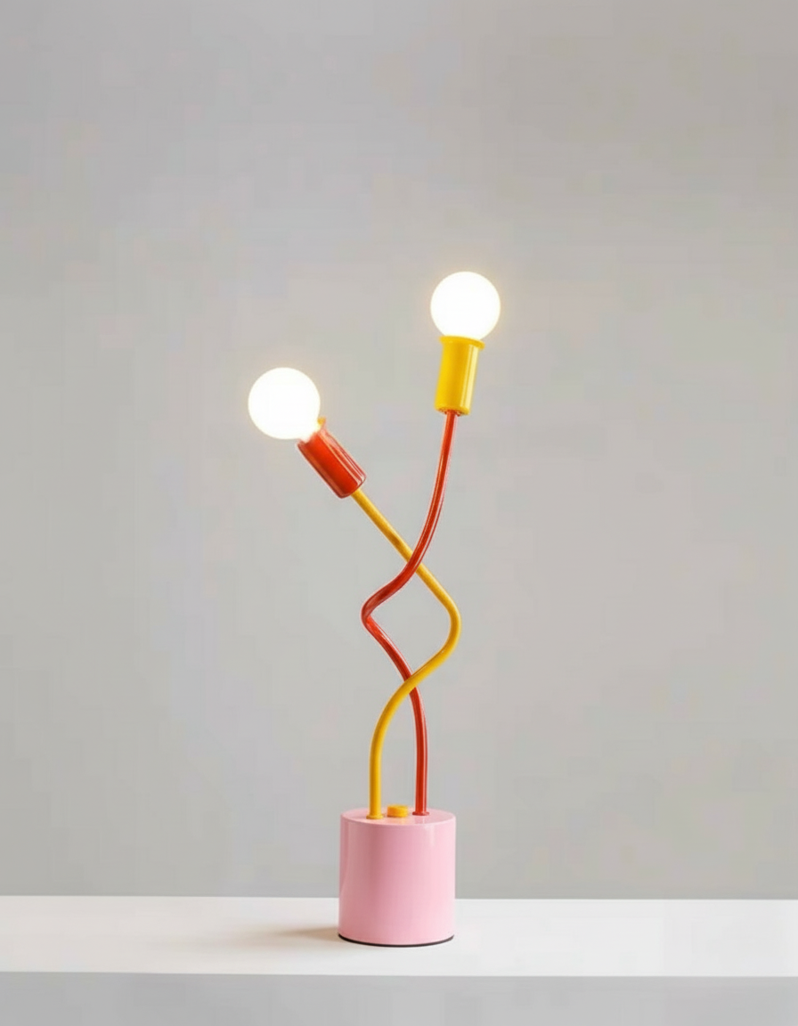 Lampe de table Memphis éclectique et ludique “Sprout”