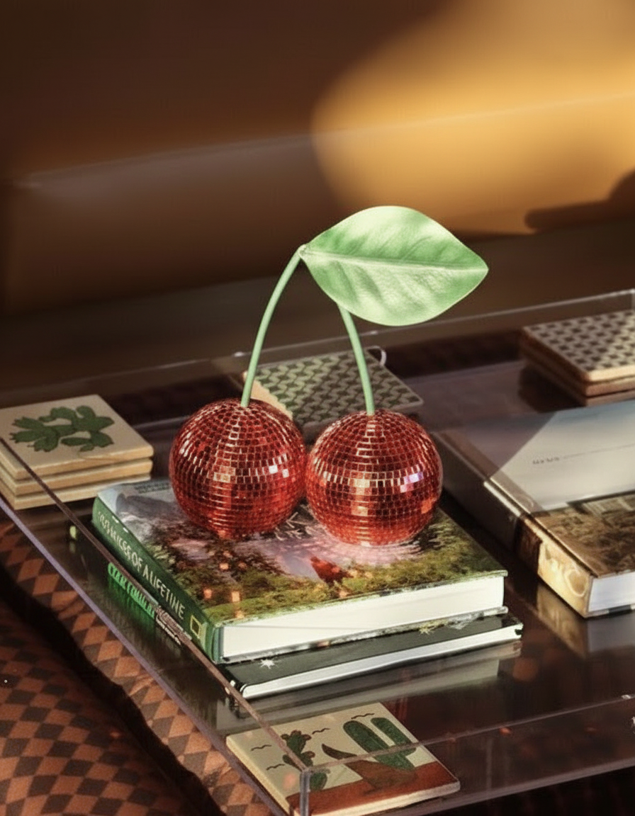 Cherry Disco Ball – Objet décoratif ludique et coloré