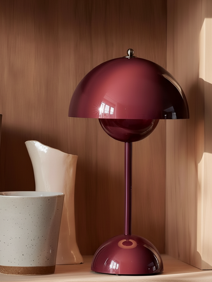 Lampe de table contemporaine champignon