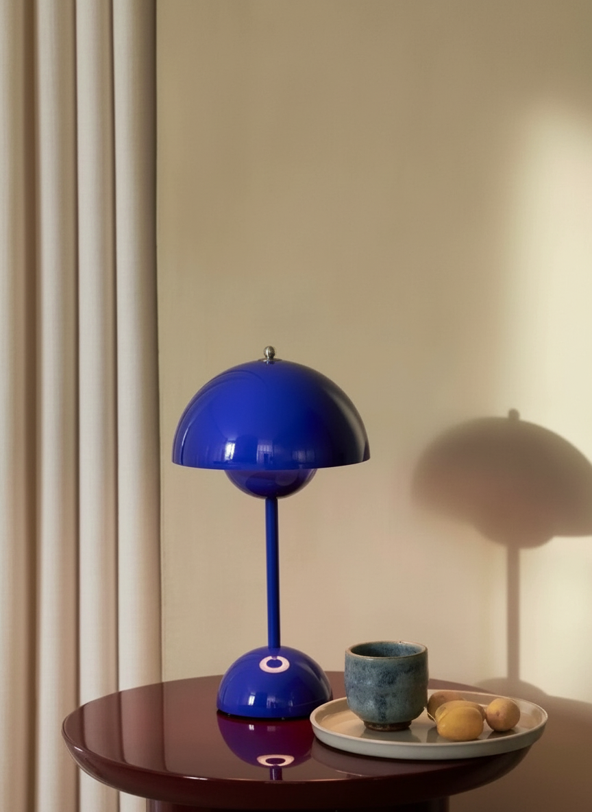 Lampe de table contemporaine champignon