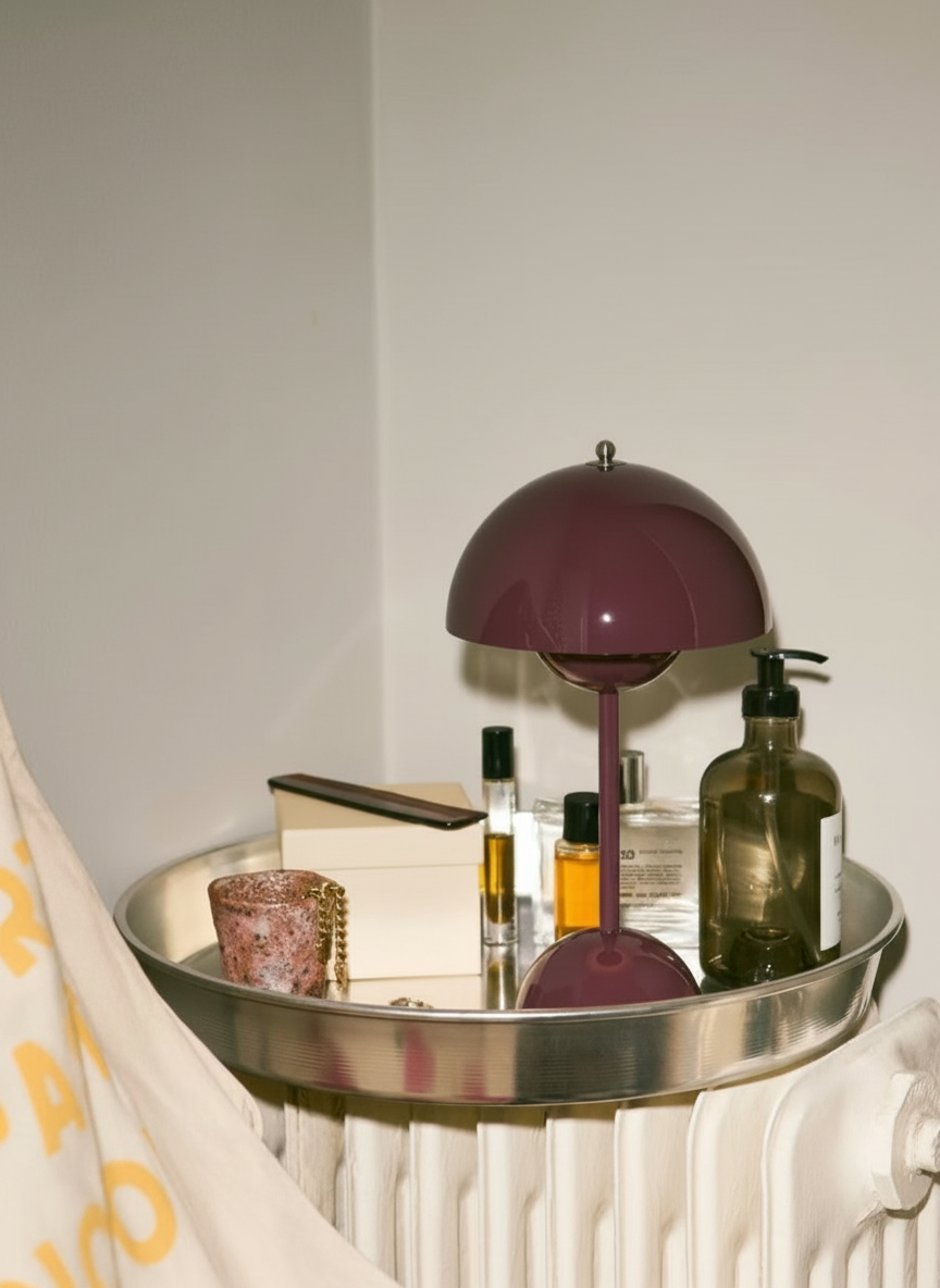 Lampe de table contemporaine champignon