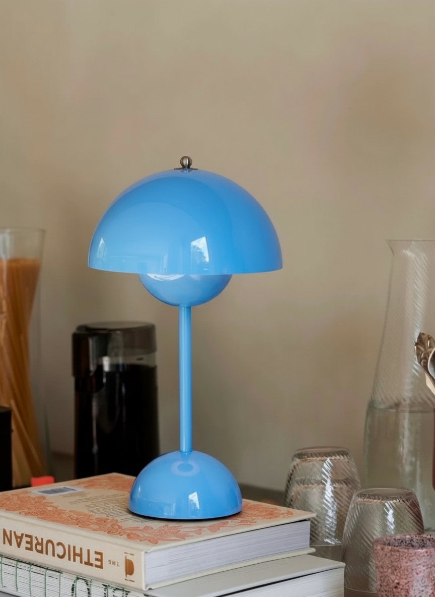 Lampe de table contemporaine champignon