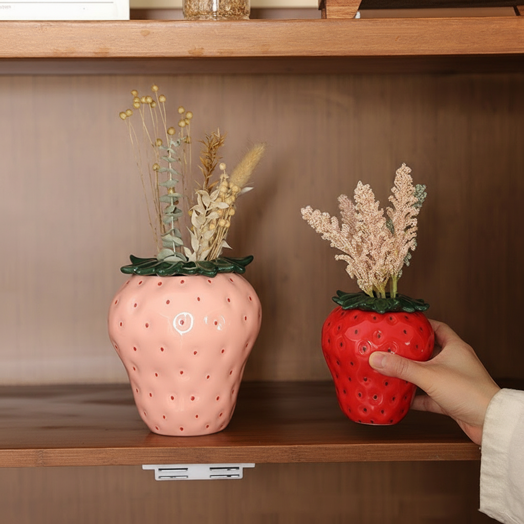 Vase céramique strawberry déco maison